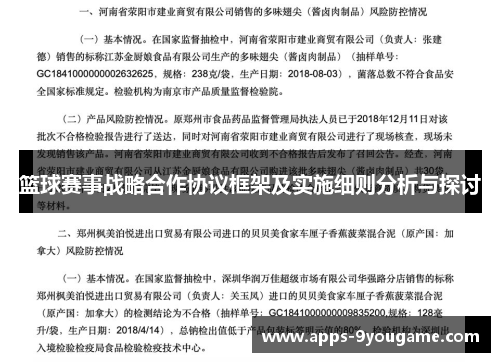 篮球赛事战略合作协议框架及实施细则分析与探讨
